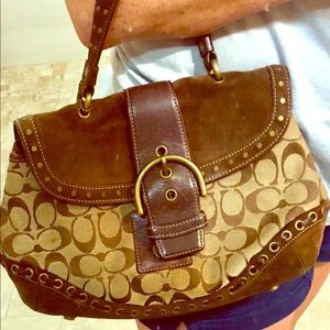 Used Brown Coach HandBag